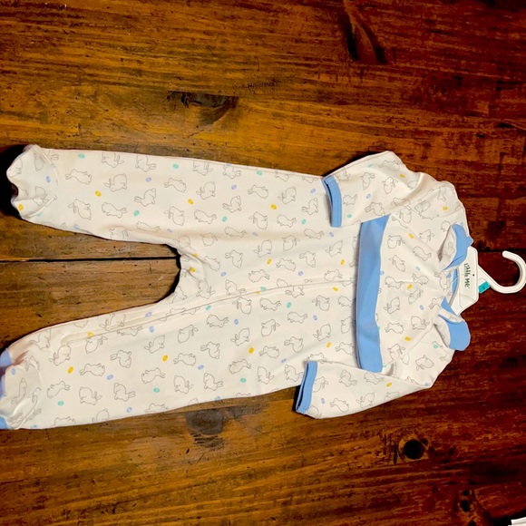 My first Easter Footed One-Piece And Hat - Picture 2 of 5